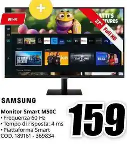 MediaWorld SAMSUNG Monitor Smart M50C offerta