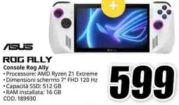 MediaWorld ASUS ROG ALLY Console Rog Ally offerta