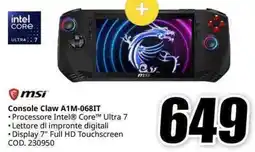MediaWorld msi Console Claw A1M-068IT offerta