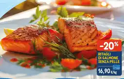 Sapore di Mare Ritagli di salmone senza pelle offerta