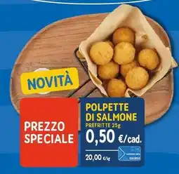 Sapore di Mare Polpette di salmone prefritte offerta