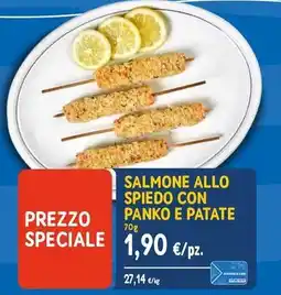 Sapore di Mare Salmone allo spiedo con panko e patate offerta