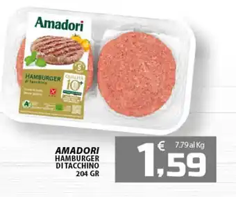 SpesaPiù Supermercati AMADORI hamburger di tacchino offerta