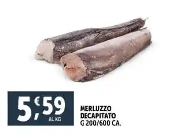 Deco Supermercati Merluzzo decapitato offerta