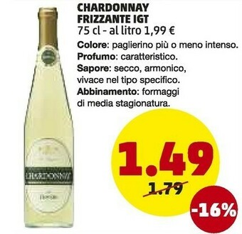 PENNY Chardonnay frizzante igt offerta
