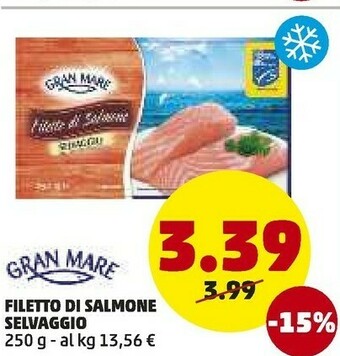 PENNY Filetto di salmone selvaggio offerta