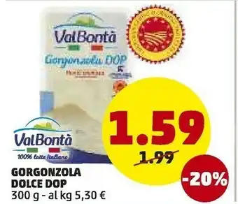 PENNY Valbontà - gorgonzola dolce 300 g(ml) offerta