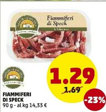 PENNY Fiammiferi di speck offerta