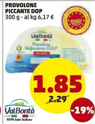 PENNY Valbonta provolone piccante 300 g offerta