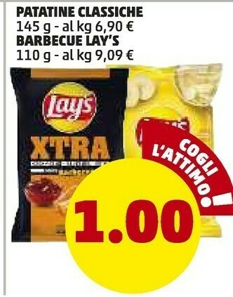 PENNY Lays patatine cassiche offerta