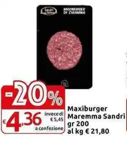 Carrefour Express Maxiburger Maremma Sandri offerta