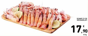 Spazio Conad Scampi 21/30 Decongelati offerta