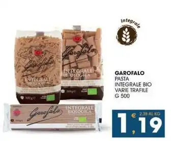 SeBón Supermercati GAROFALO pasta integrale bio offerta