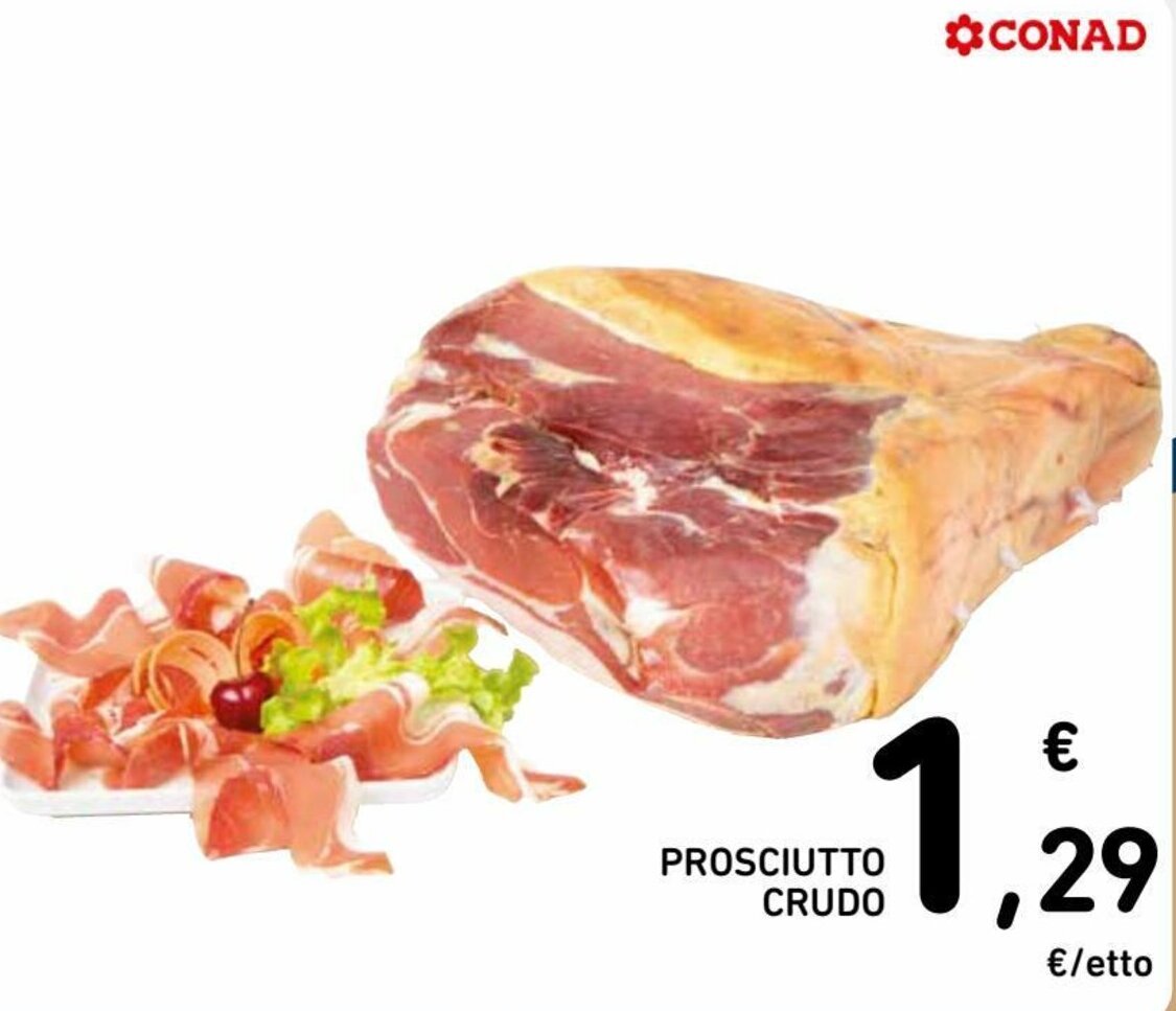 Prosciutto Crudo offerta di Spazio Conad