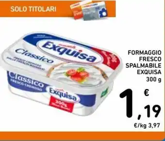 Spazio Conad Exquisa Formaggio Fresco Spalmabile 300g offerta