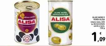 Spazio Conad Alisa Olive Nere e Verdi 225g, 150g offerta