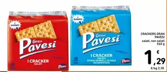 Spazio Conad Crackers Gran Pavesi 560g offerta
