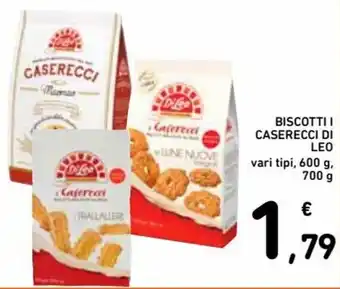 Spazio Conad Biscotti I Caserecci di Leo 600g, 700g offerta