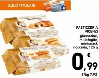 Spazio Conad Vicenzi Pasticceria 125g offerta