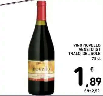 Spazio Conad Vino Novello Veneto IGT Tralci del Sole 75cl offerta