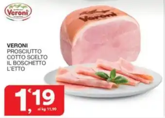 Sisa Veroni prosciutto cotto scelto offerta