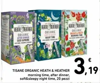 Spazio Conad Tisane Organic Health & Heater 20 pezzi offerta