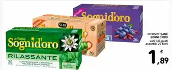 Spazio Conad Infusi/Tisane Sognid'oro 20 filtri offerta
