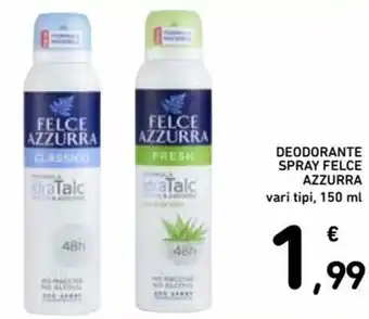 Spazio Conad Felce Azzurra Deodorante Spray 150ml offerta