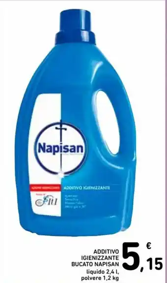 Spazio Conad Napisan Additivo Igienizzante Bucato 2,4L, 1,2kg offerta