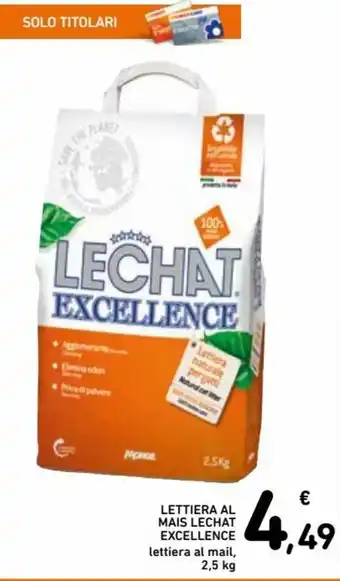 Lechat Excellence Lettiera Al Mais 2,5kg