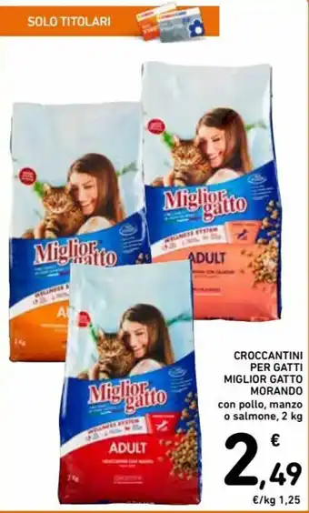 Spazio Conad Miglior Gatto Morando Croccantini per Gatti 2kg offerta