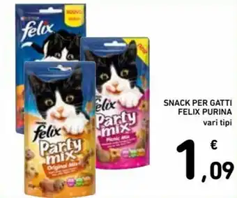Spazio Conad Felix Purina Snack per Gatti offerta