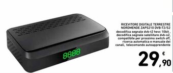Ricevitore Digitale Terrestre Nordmende ZAPS210 DVB-T2/S2