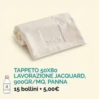 Spazio Conad Tappetto 50x80 Lavorazione Jacquard, 900gr/mq, Panna 15 bollini offerta