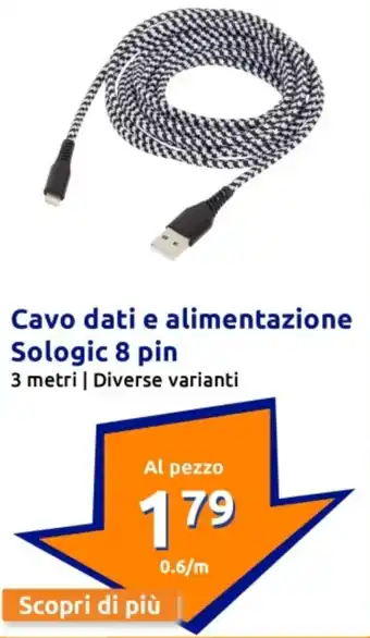 Action Cavo dati e alimentazione Sologic 8 pin offerta