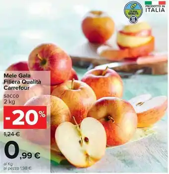 Carrefour Sacco Mele Gala Filiera Qualità Carrefour 2 kg offerta