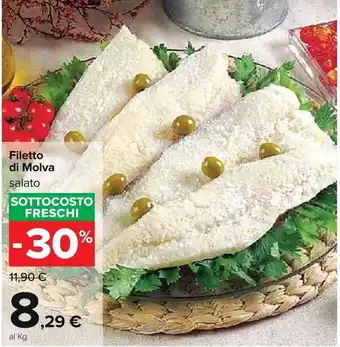 Carrefour Salato Filetto di Molva offerta