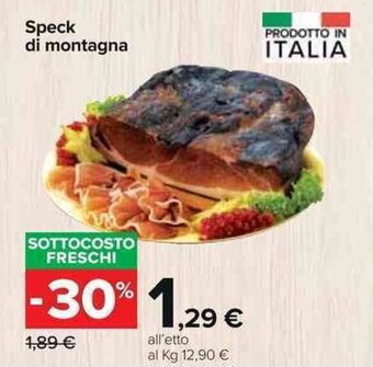 Carrefour Speck di Montagna offerta