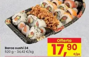 Interspar Barca sushi 24 offerta