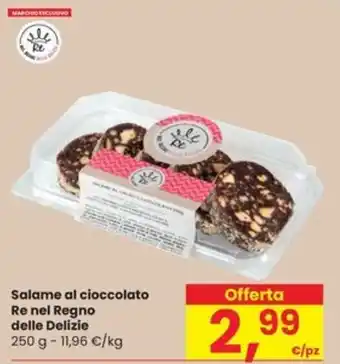 Interspar Salame al cioccolato Re nel Regno delle Delizie offerta