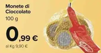 Carrefour Monete di Cioccolato 100 g offerta