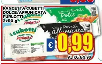 Vivo Supermercati Pancetta cubetti dolce / affumicata offerta