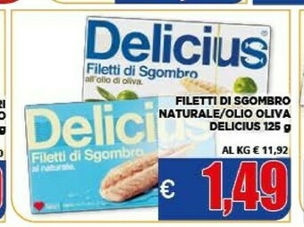 Vivo Supermercati Filetti di sgombro all'olio di oliva offerta