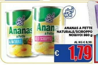 Vivo Supermercati Ananas a fette naturale / sciroppo offerta