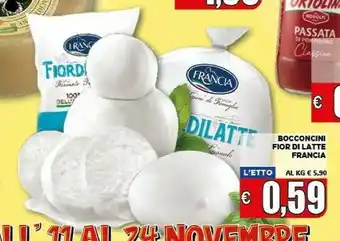 Vivo Supermercati Francia bocconcini fior di latte offerta