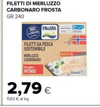 Tigre Filetti di merluzzo offerta