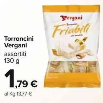 Carrefour Vergani Torroncini 130 g offerta