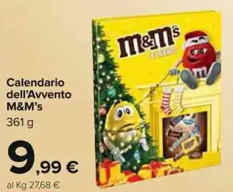 Carrefour M&M's Calendario dell'Avvento 361 g offerta