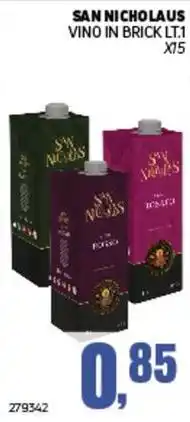 Migro San nicholaus vino in brick offerta