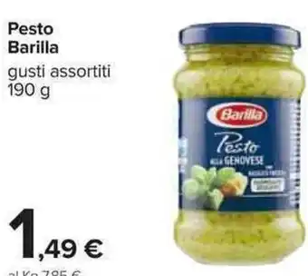 Carrefour Barilla Pesto 190g offerta